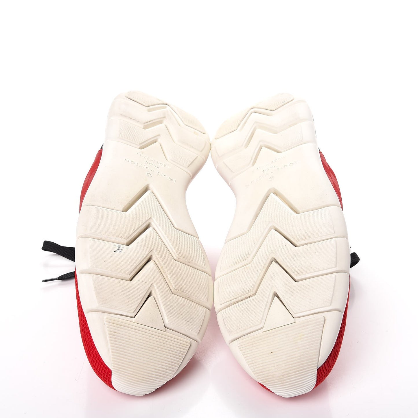 Rubber Mesh Suede Damier Fastlane Low Sneakers 8 Rouge