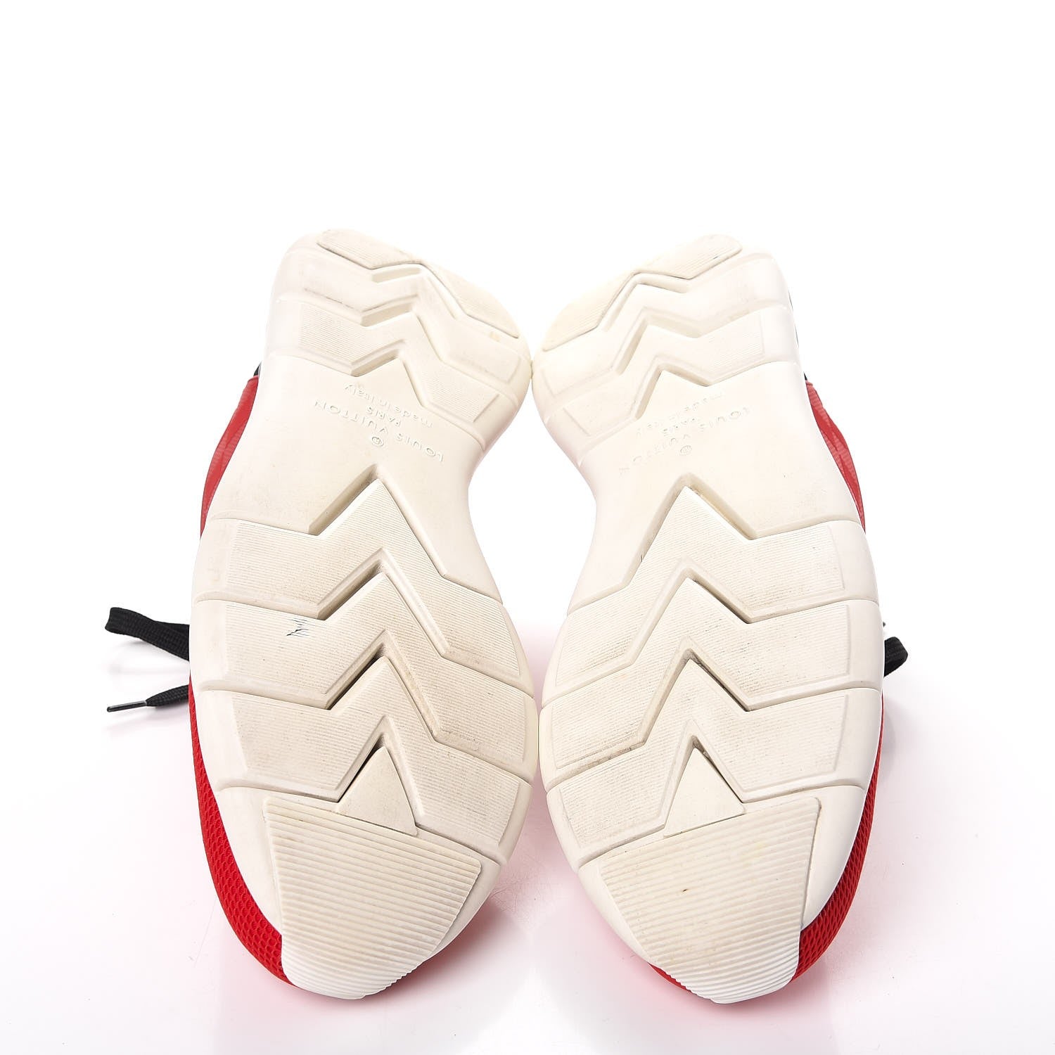 Louis Vuitton Rubber Mesh Suede Damier Fastlane Low Sneakers 8 Rouge 7 of 11