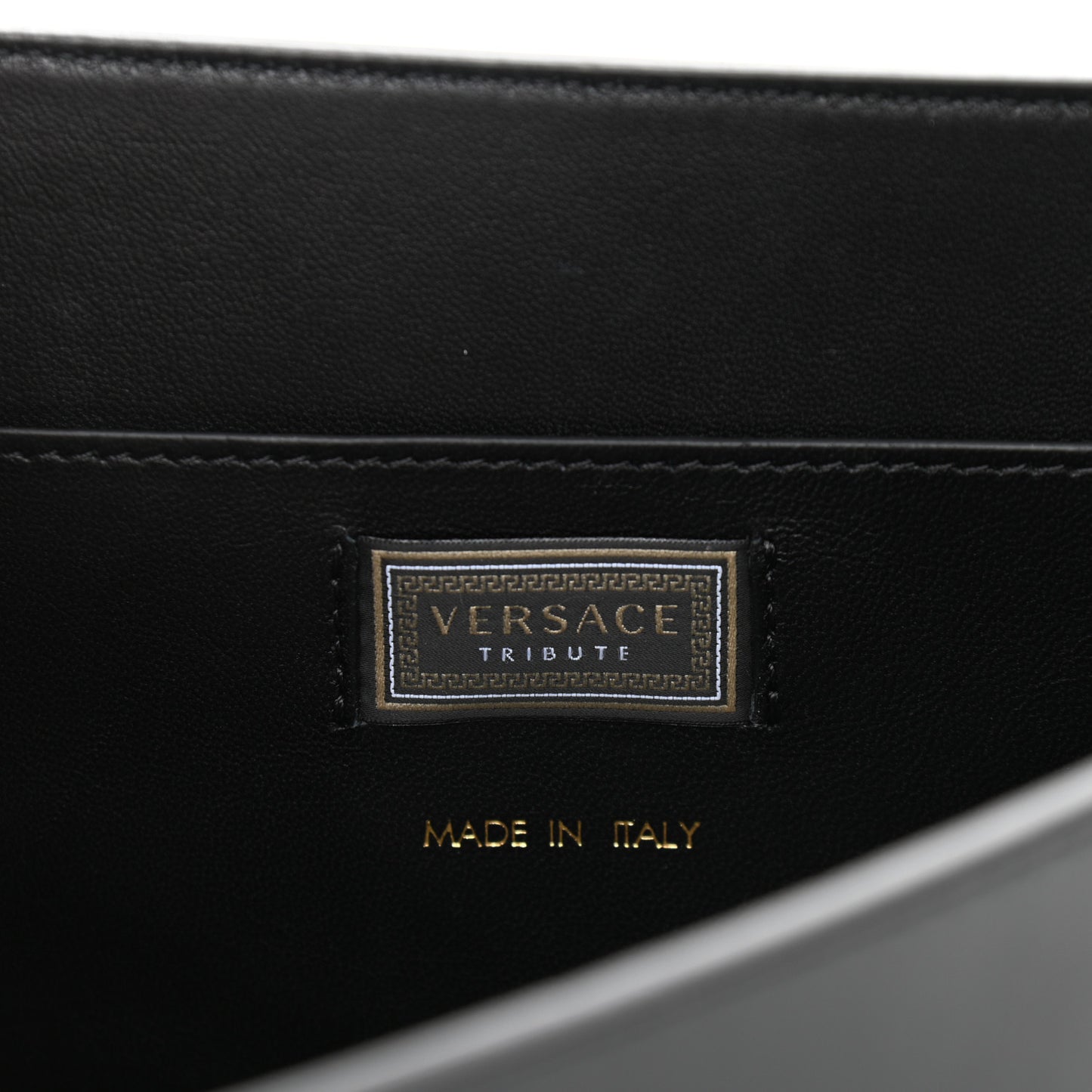 Nappa Whipstitch Icon Western Chain Shoulder Bag Black