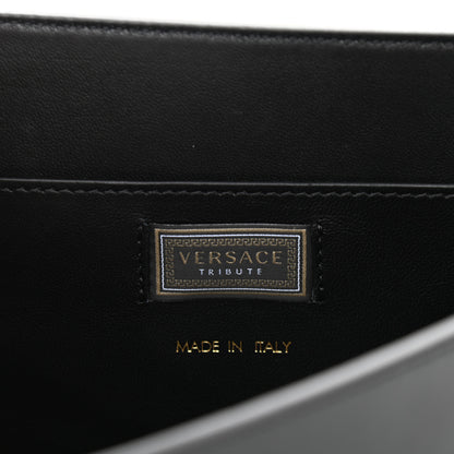Versace Nappa Whipstitch Icon Western Chain Shoulder Bag Black 6 of 10