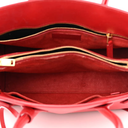 Saint Laurent Calfskin Small Sac De Jour Lipstick Red 5 of 19