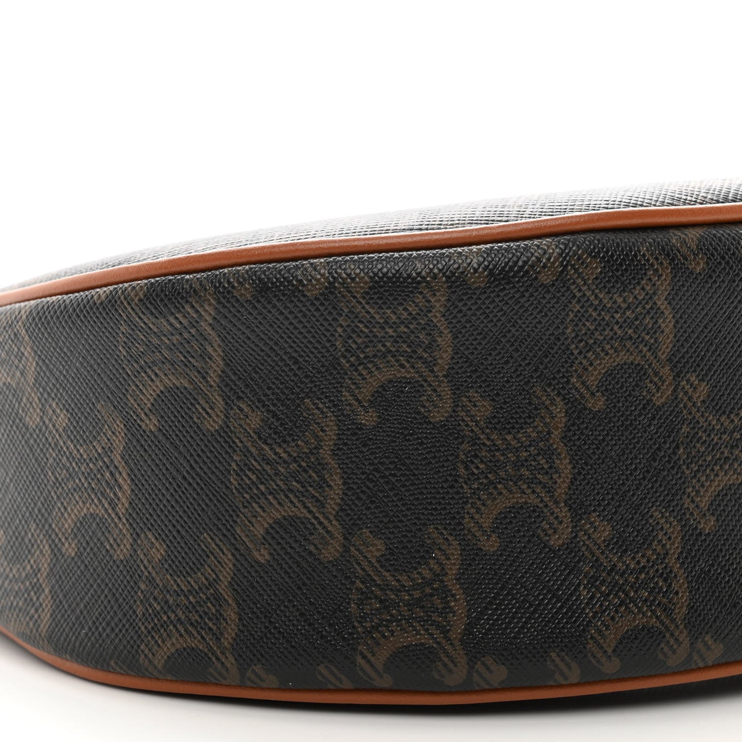 Triomphe Canvas Calfskin Ava Shoulder Bag Tan