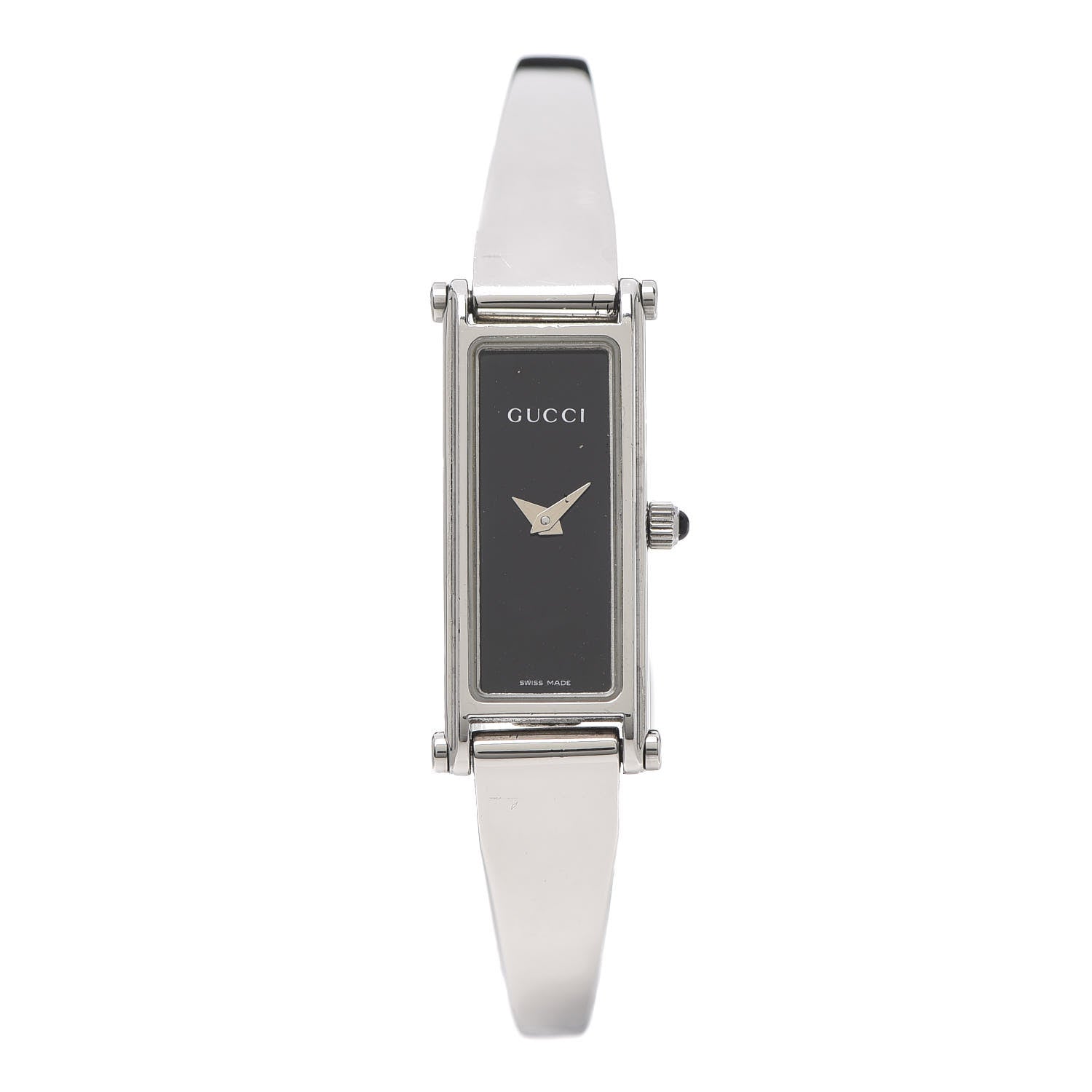 Gucci Stainless Steel 12mm 1500L Horsebit Quartz Watch Black 1 of 6