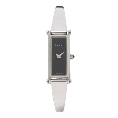 Gucci Stainless Steel 12mm 1500L Horsebit Quartz Watch Black 1 of 6