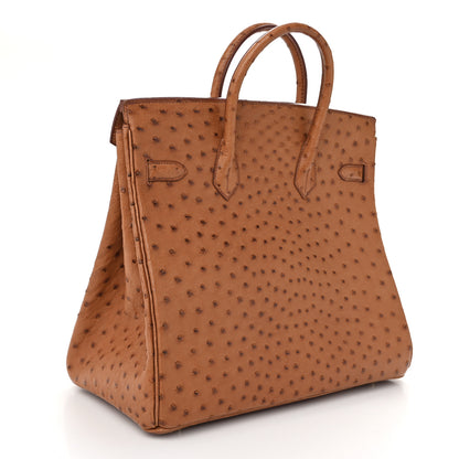 Hermes Ostrich HAC Birkin 32 Gold 3 of 15