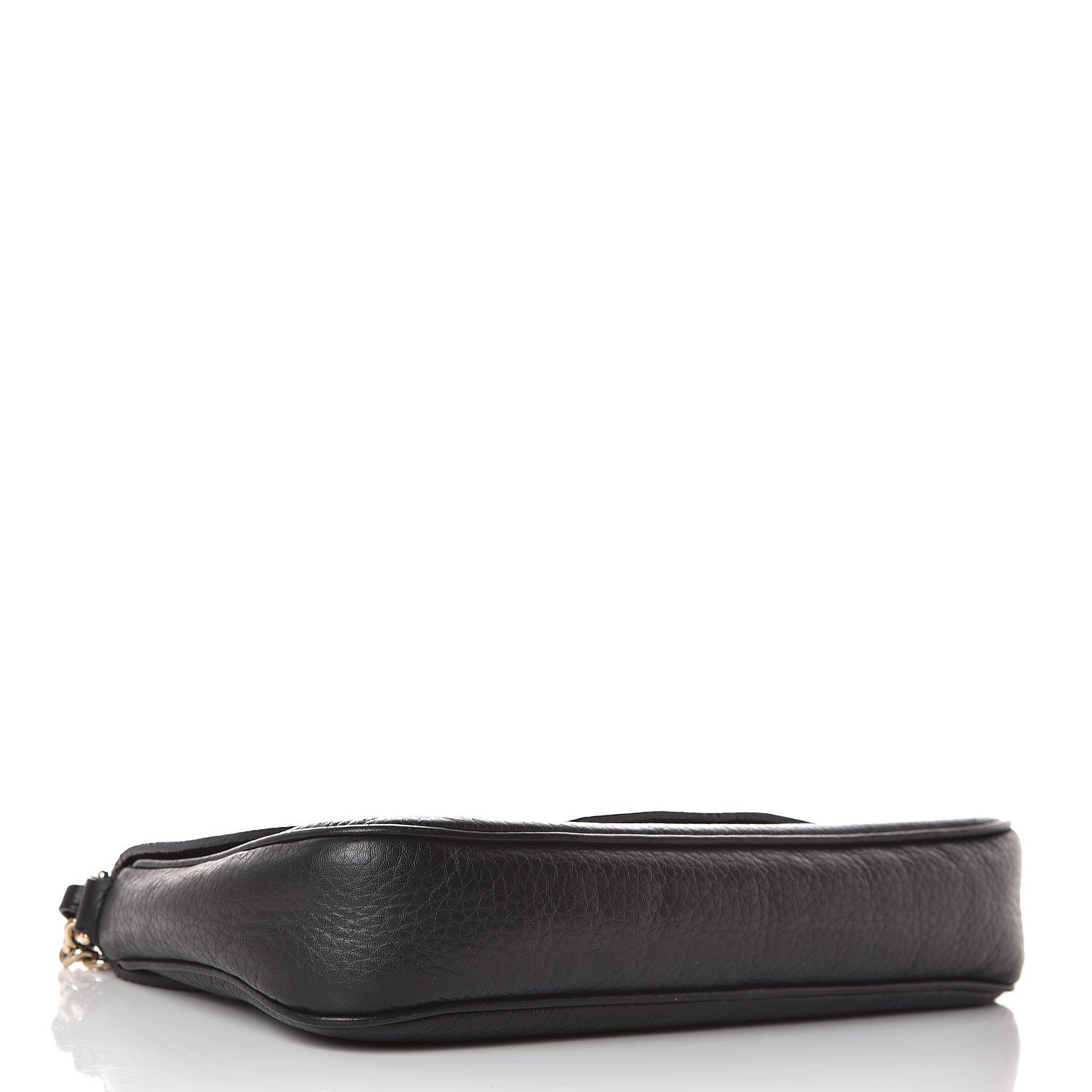 Gucci Pebbled Calfskin Medium Soho Flap Crossbody Black 4 of 11