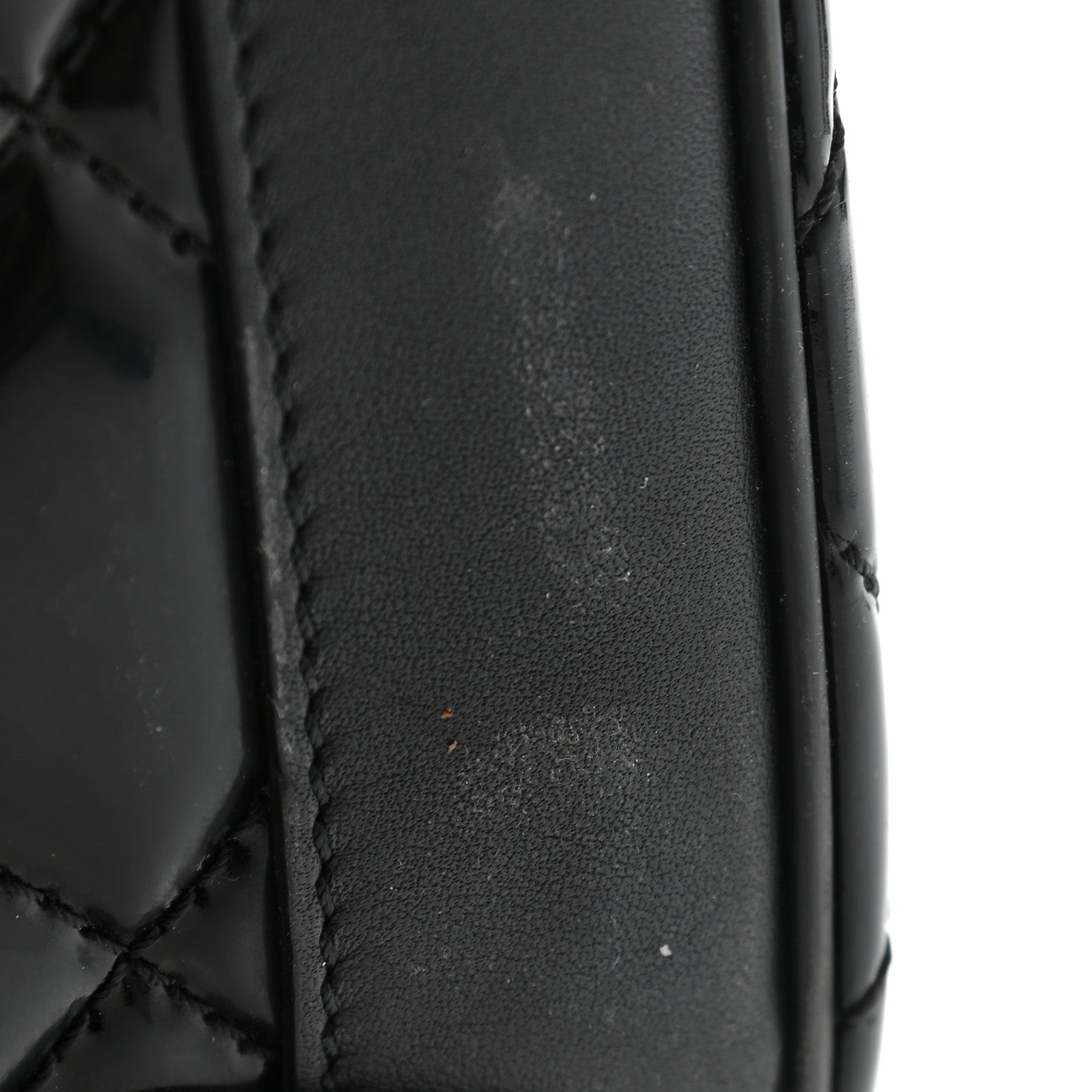 Chanel Vinyl Calfskin Quilted Trolley Rolling Luggage Black 10 of 10