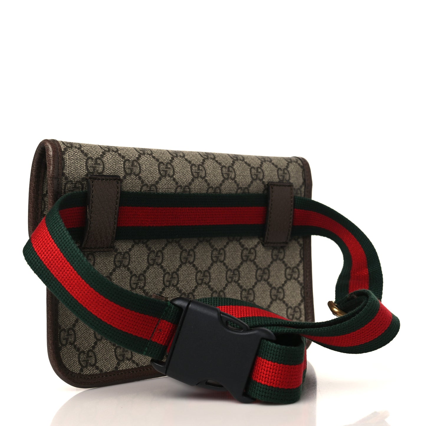 GG Supreme Monogram Neo Vintage Web Belt Bag Brown