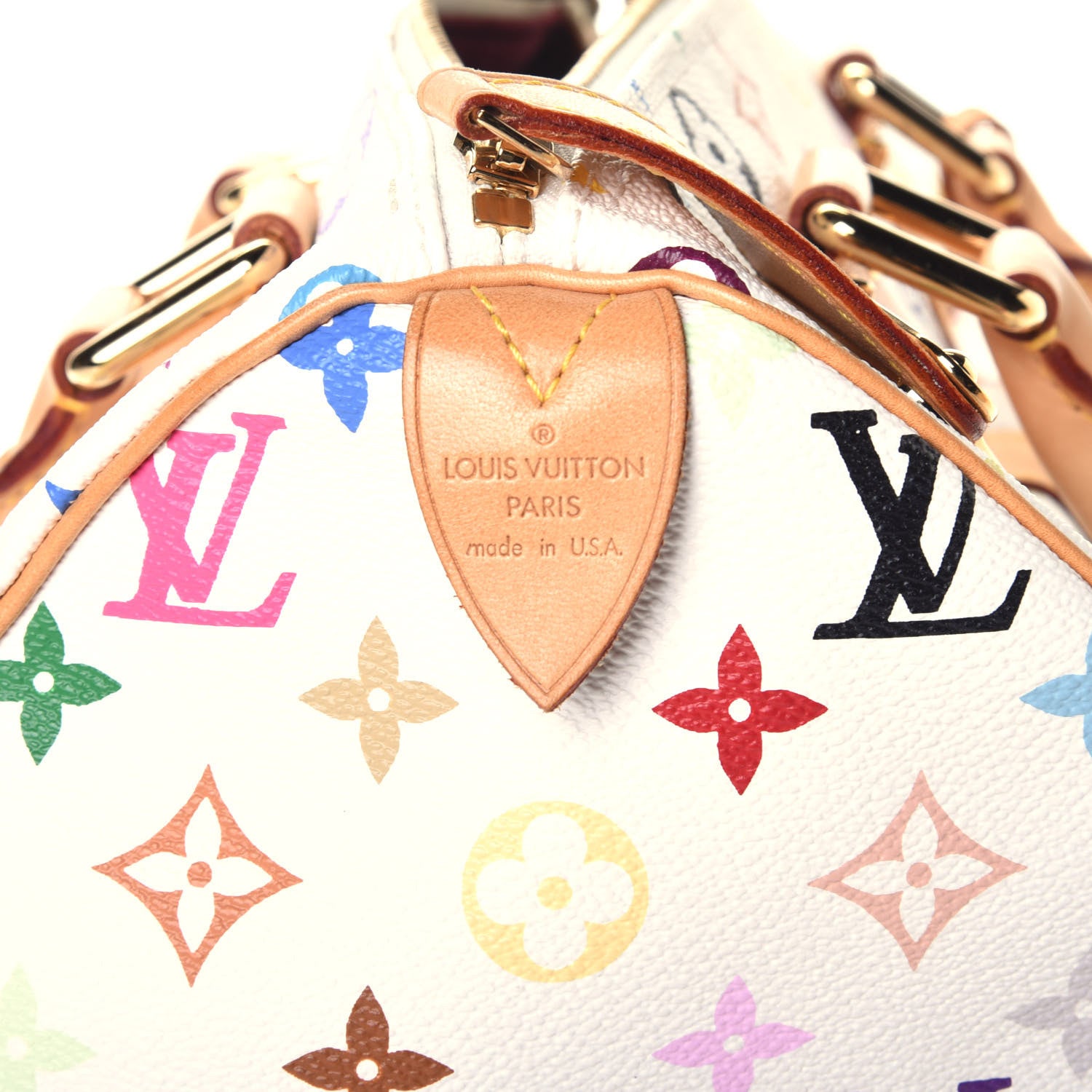 Louis Vuitton Monogram Multicolor Speedy 30 White 6 of 8