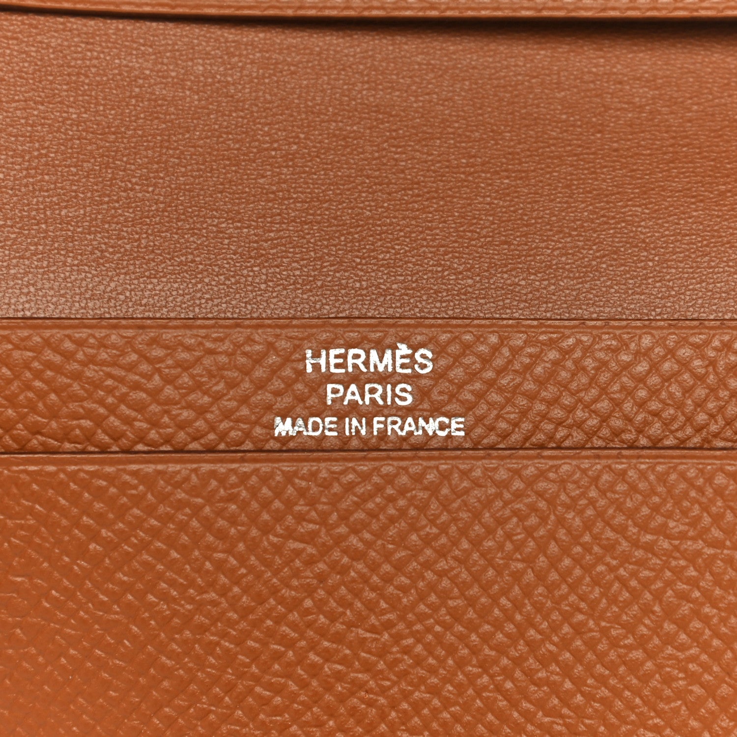 Hermes Epsom Bearn Card Holder Wallet Gold 10 of 14