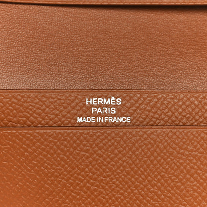 Hermes Epsom Bearn Card Holder Wallet Gold 10 of 14