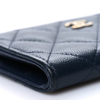 Chanel Caviar Quilted Key Holder Case Navy 9 of 10