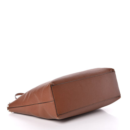 Valentino Garavani Grained Calfskin Rockstud Shoulder Tote Bright Cognac 4 of 15