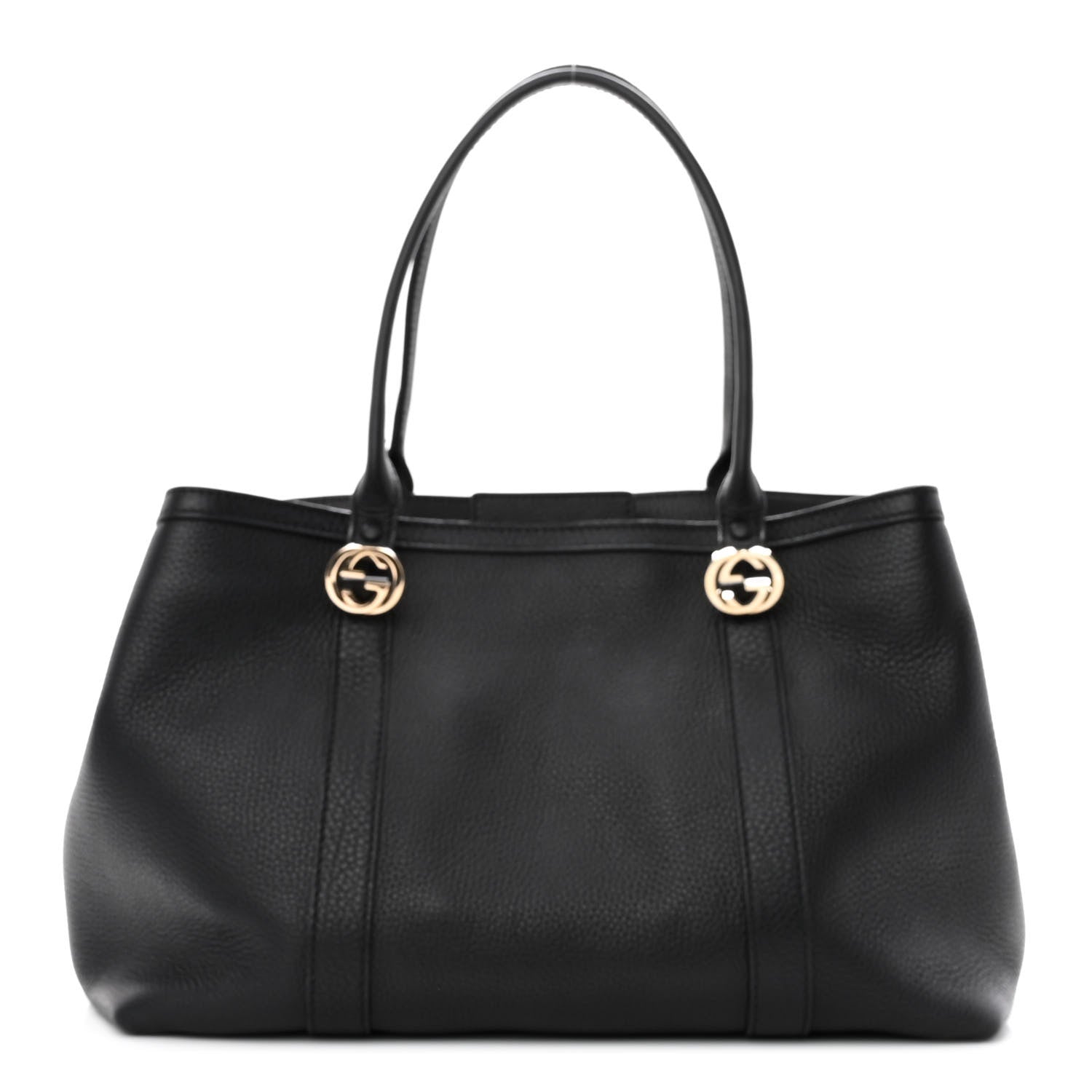 Gucci Pebbled Calfskin Old Libeccio Miss GG Tote Black 1 of 10