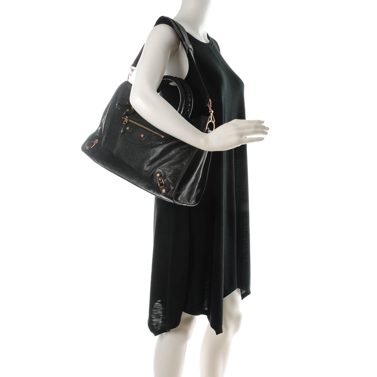 Balenciaga Agneau Giant 12 Rose Gold Hardware City Black 2 of 7