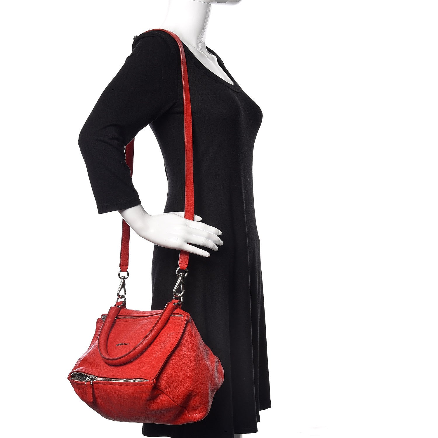 Givenchy Sugar Goatskin Small Pandora Medium Red 2 of 15