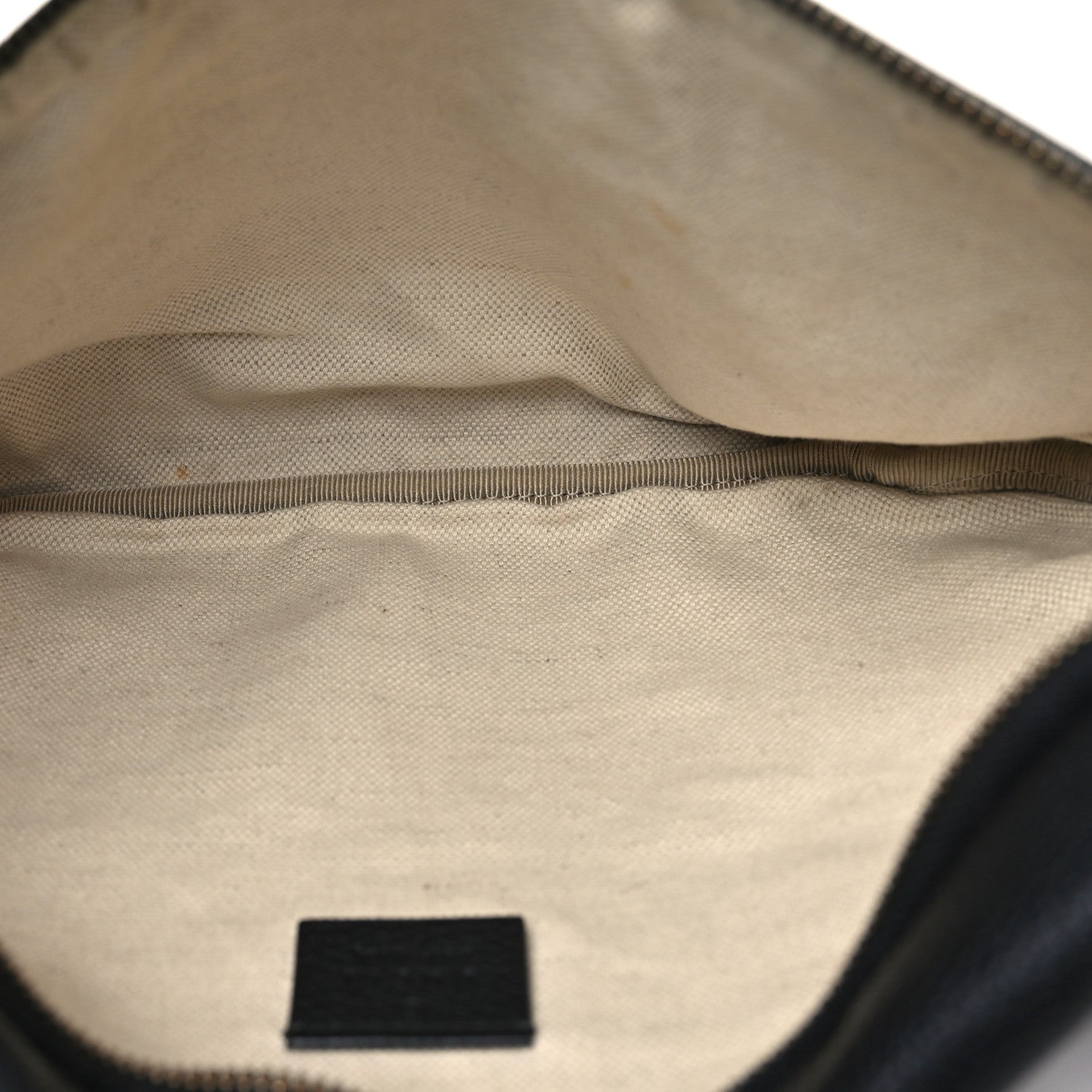 Gucci Grained Calfskin Logo Belt Bag Black 5 of 10