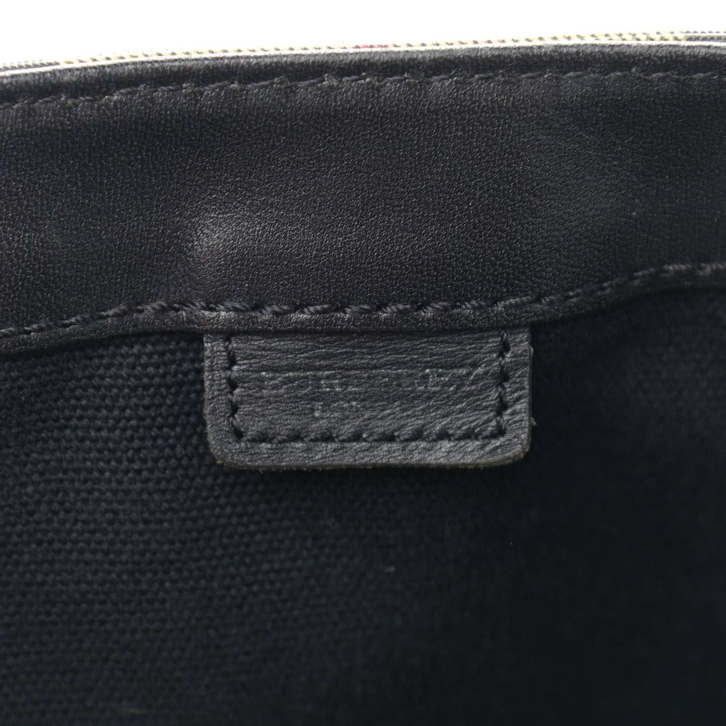 House Check Small Tote Black