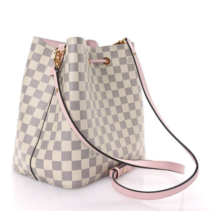 Louis Vuitton Damier Azur Neonoe MM Eau De Rose 3 of 10