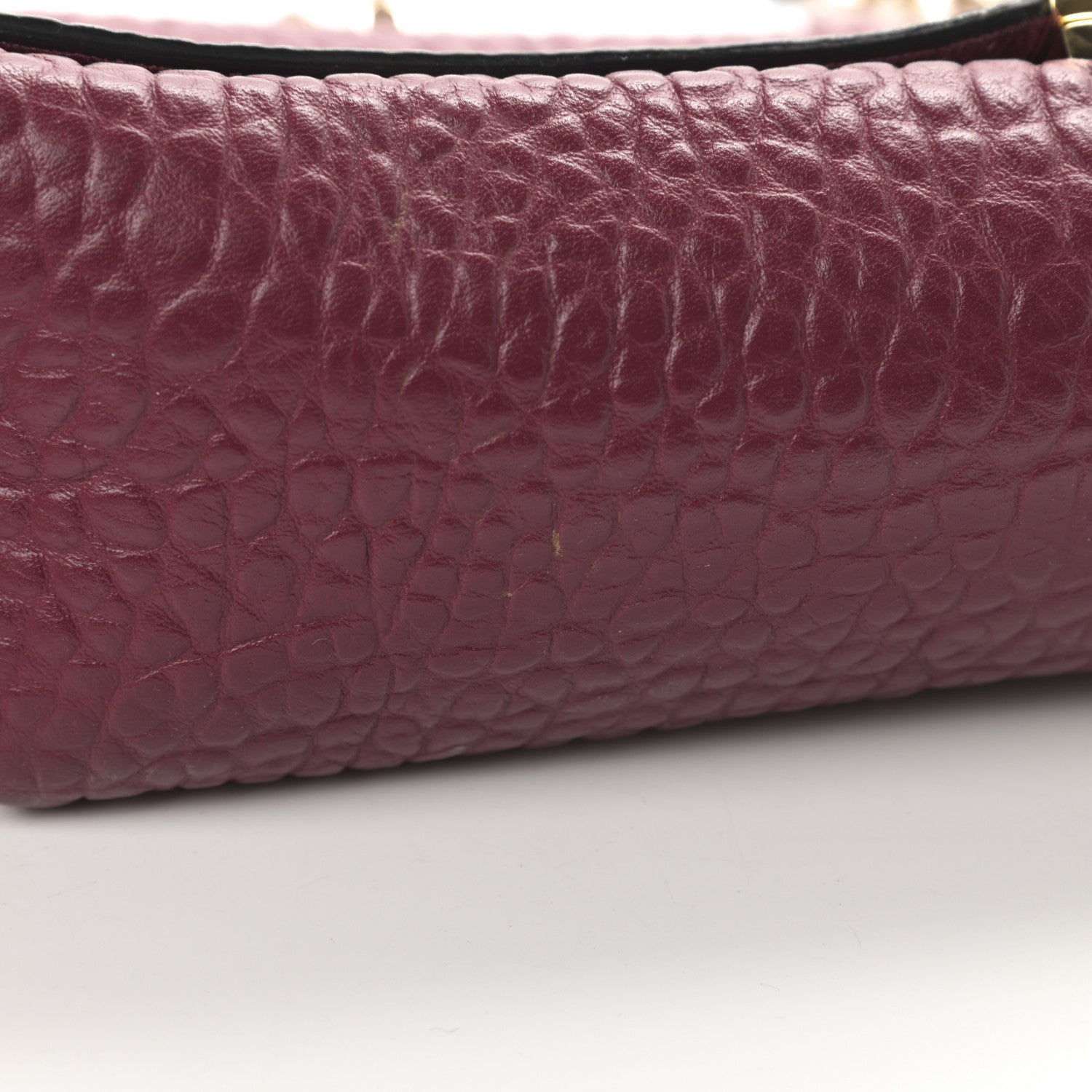 Burberry Signature Grain Medium Mildenhall Crossbody Bag Dark Plum 12 of 12