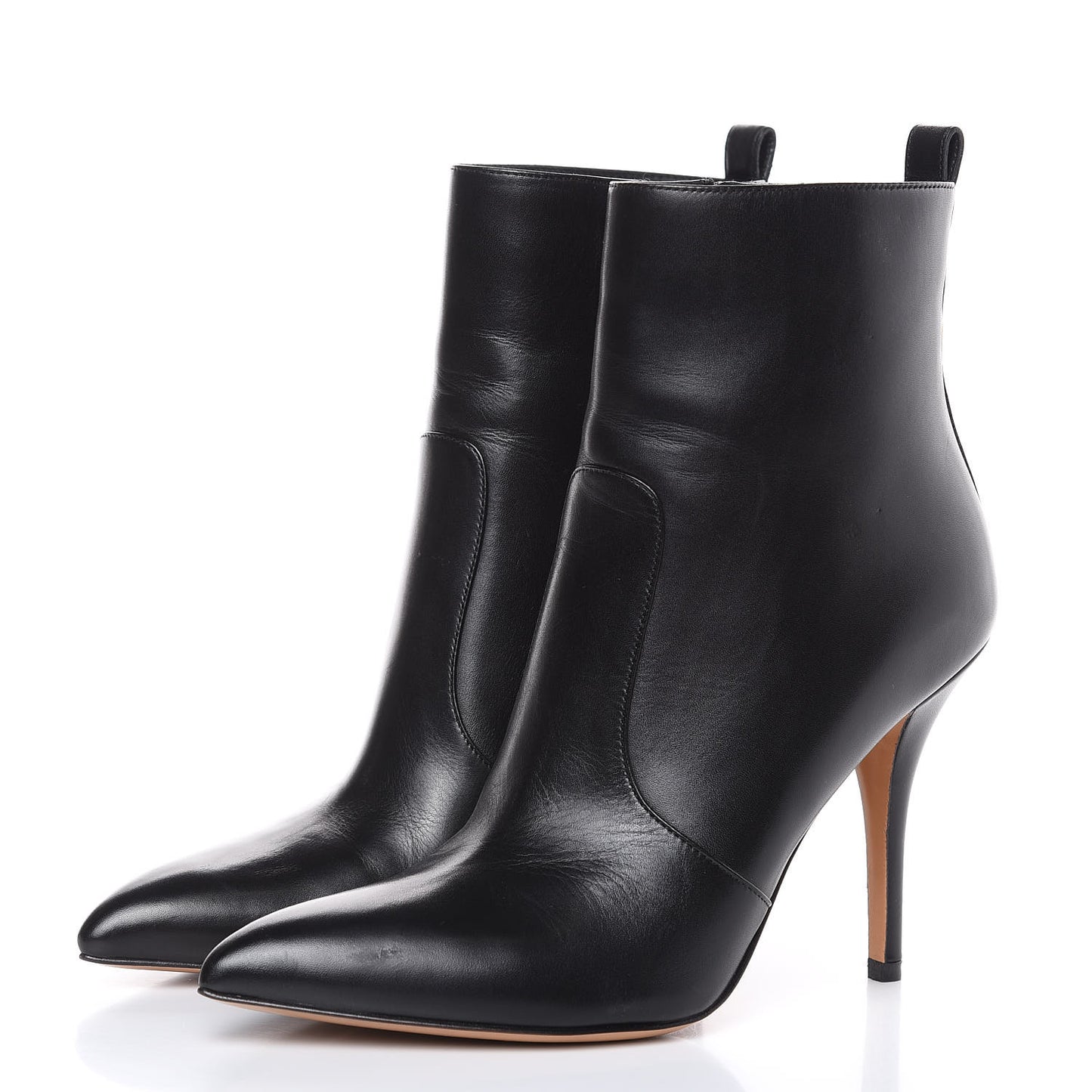Calfskin Rockstud Ankle Booties 37 Black