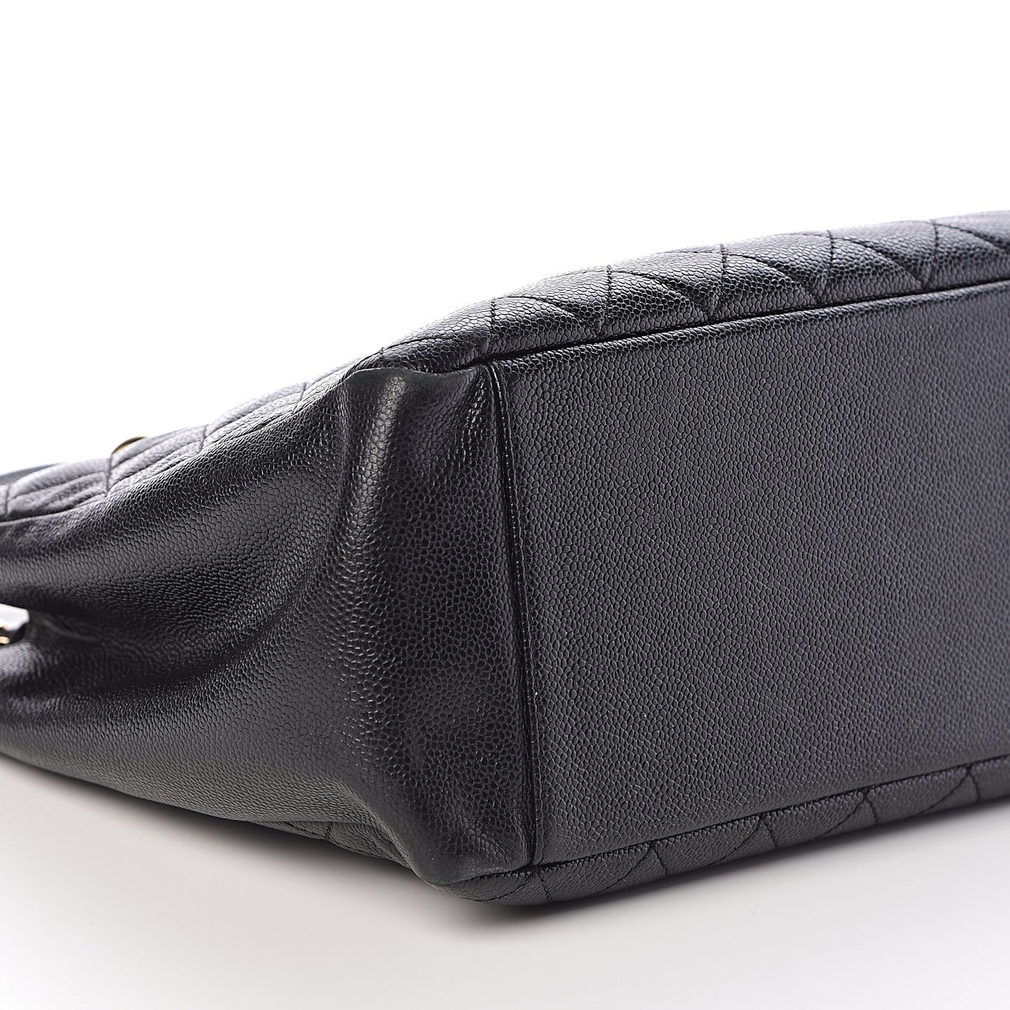 Caviar Quilted Grand Shopping Tote GST Black
