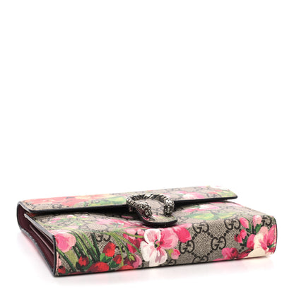 Gucci GG Supreme Monogram Blooms Mini Dionysus Chain Wallet Beige Multicolor Dry Rose 4 of 11