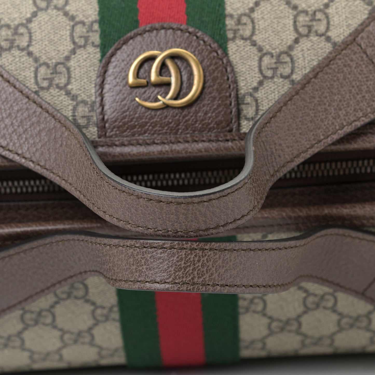 GG Supreme Monogram Web Ophidia Duffle Bag Beige New Acero
