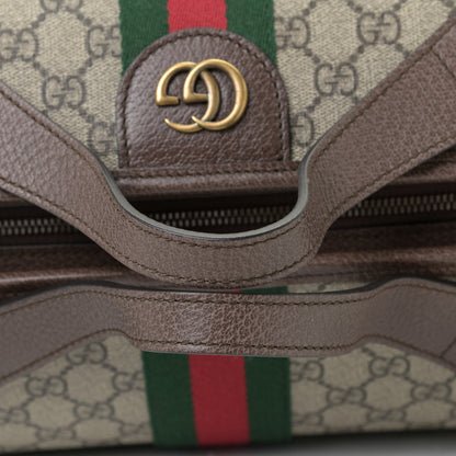 Gucci GG Supreme Monogram Web Ophidia Duffle Bag Beige New Acero 10 of 12