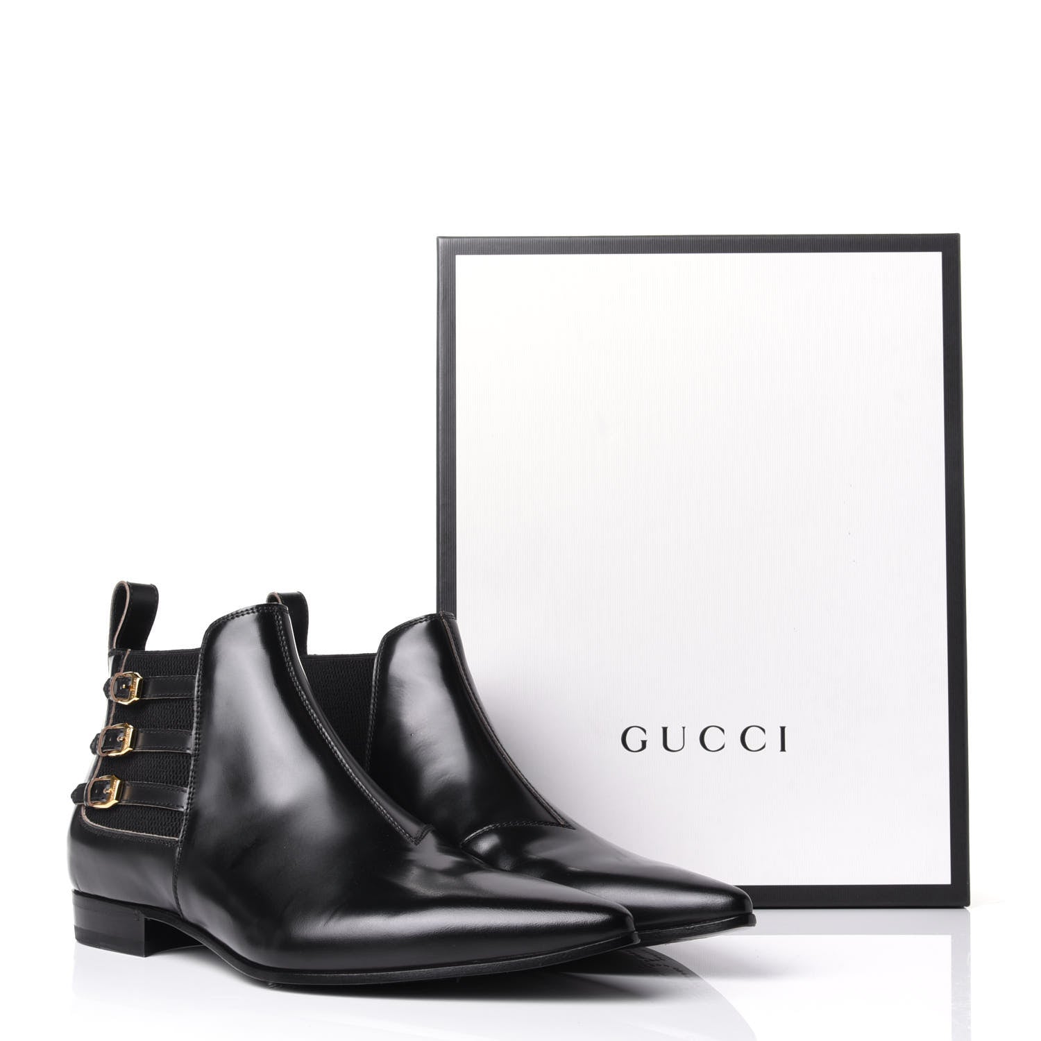 Gucci Cordovan Lux Mens Ankle Boots 12 Black 11 of 11