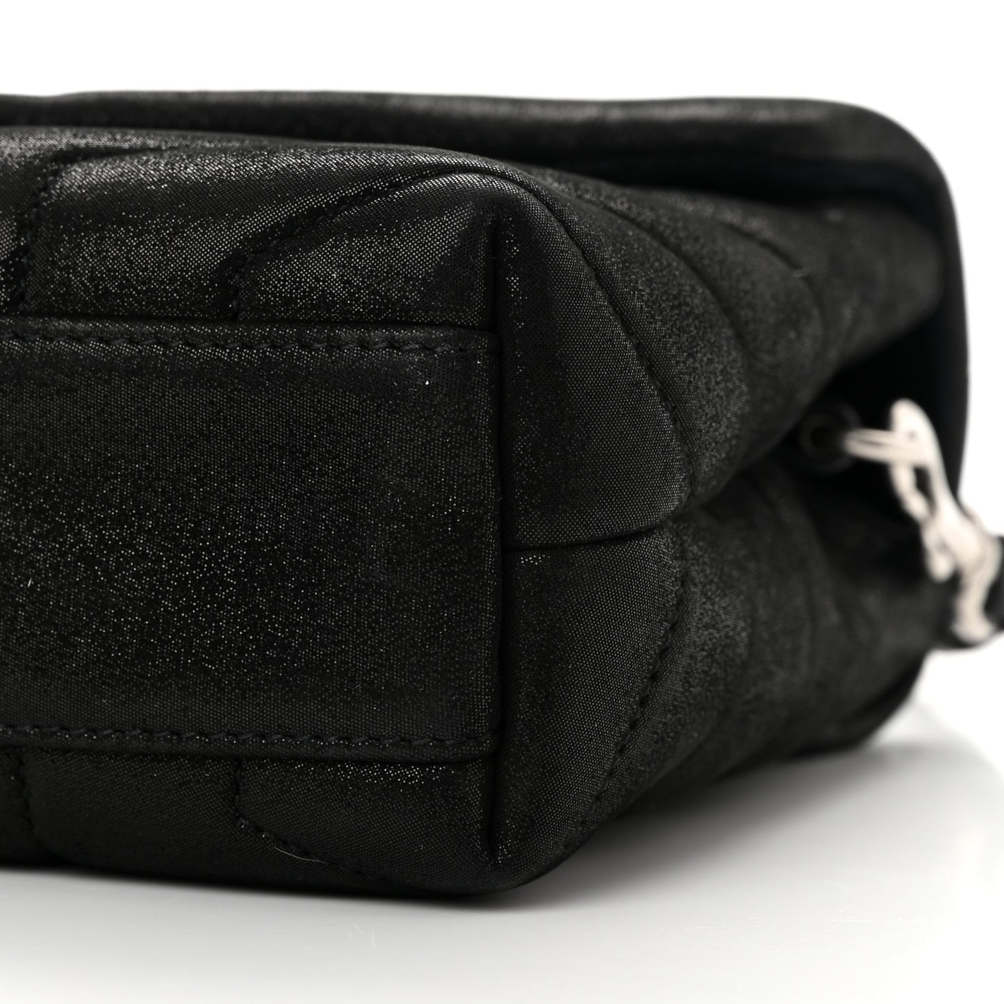 Y Quilted Monogram Toy Loulou Chain Satchel Black