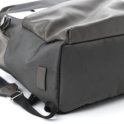 Fendi Nylon Vitello Century Dolce Monster Eyes Rounded Backpack Grey 6 of 11