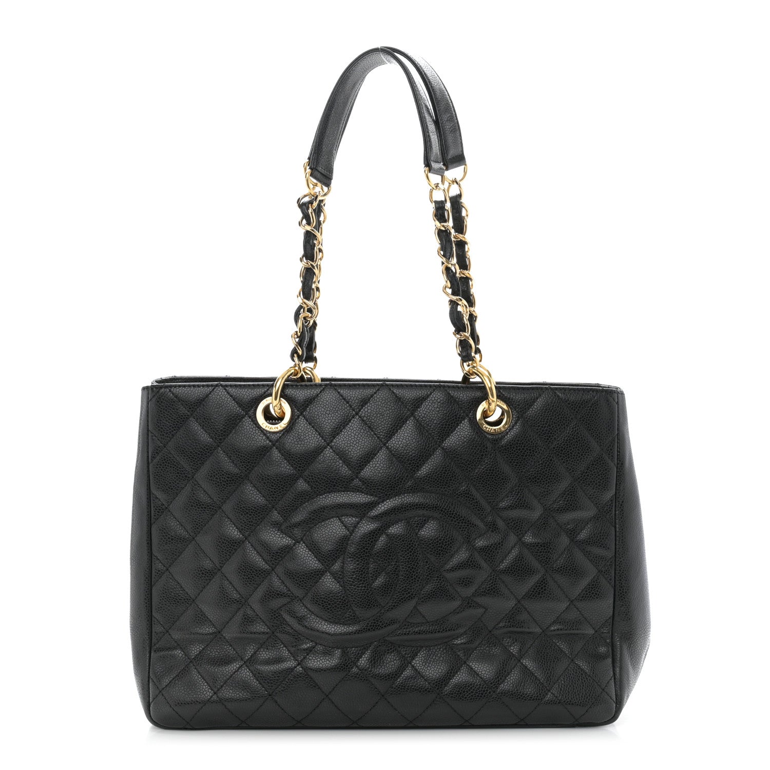Chanel Caviar Quilted Grand Shopping Tote GST Black 1 of 10