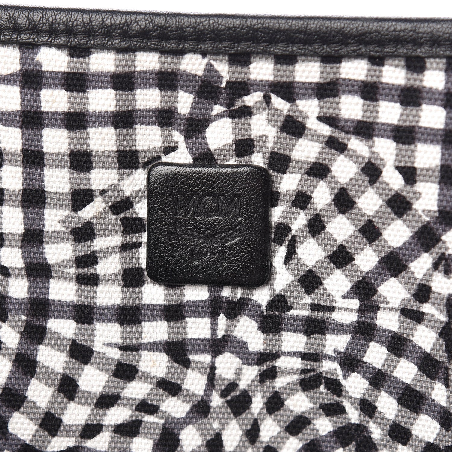 MCM Visetos Medium Reversible Shopper Tote Black 12 of 22