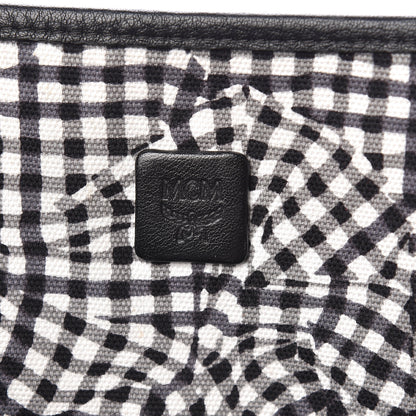 MCM Visetos Medium Reversible Shopper Tote Black 12 of 22