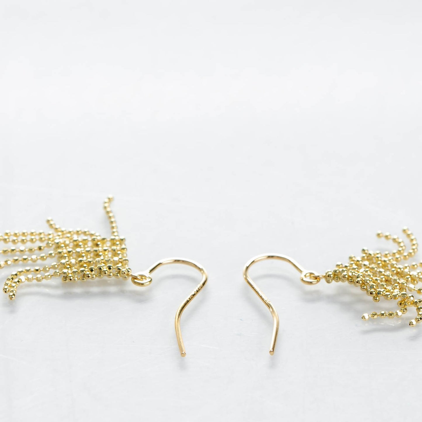 18K Yellow Gold Fringe Drop Earrings