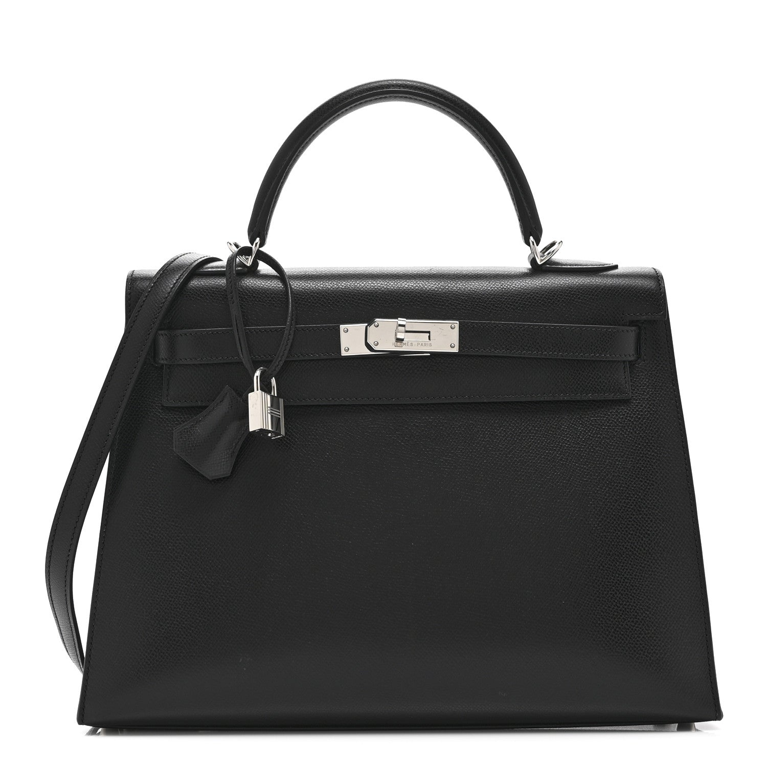 Hermes Courchevel Kelly Sellier 32 Black 1 of 10