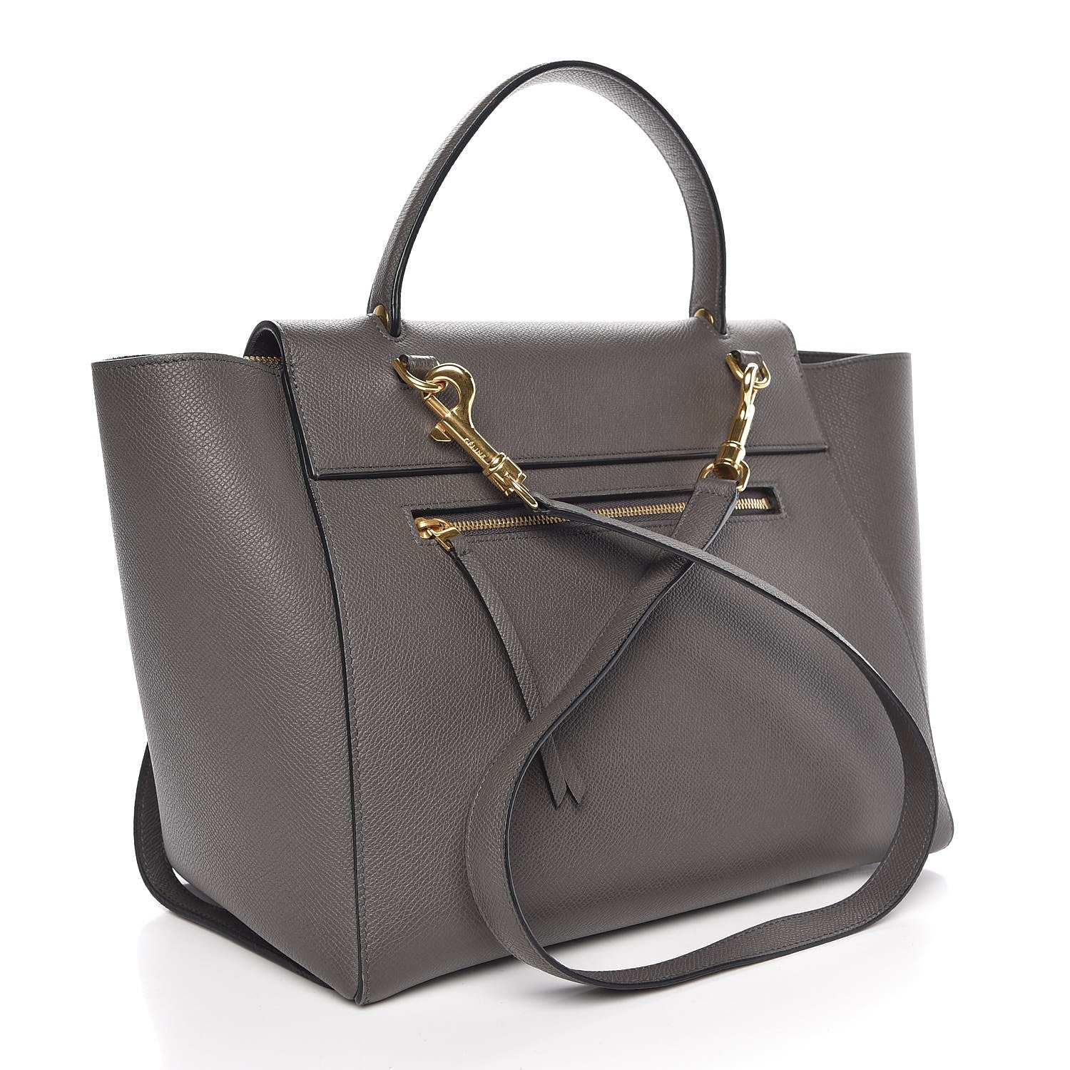 Celine Grained Calfskin Mini Belt Bag Grey 4 of 8