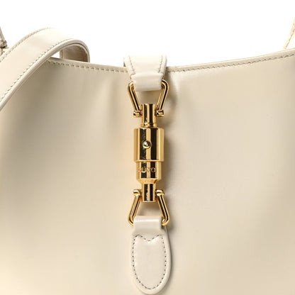 Gucci Boarded Dyana Lux Calfskin Small Jackie 1961 Hobo Mystic White 8 of 10