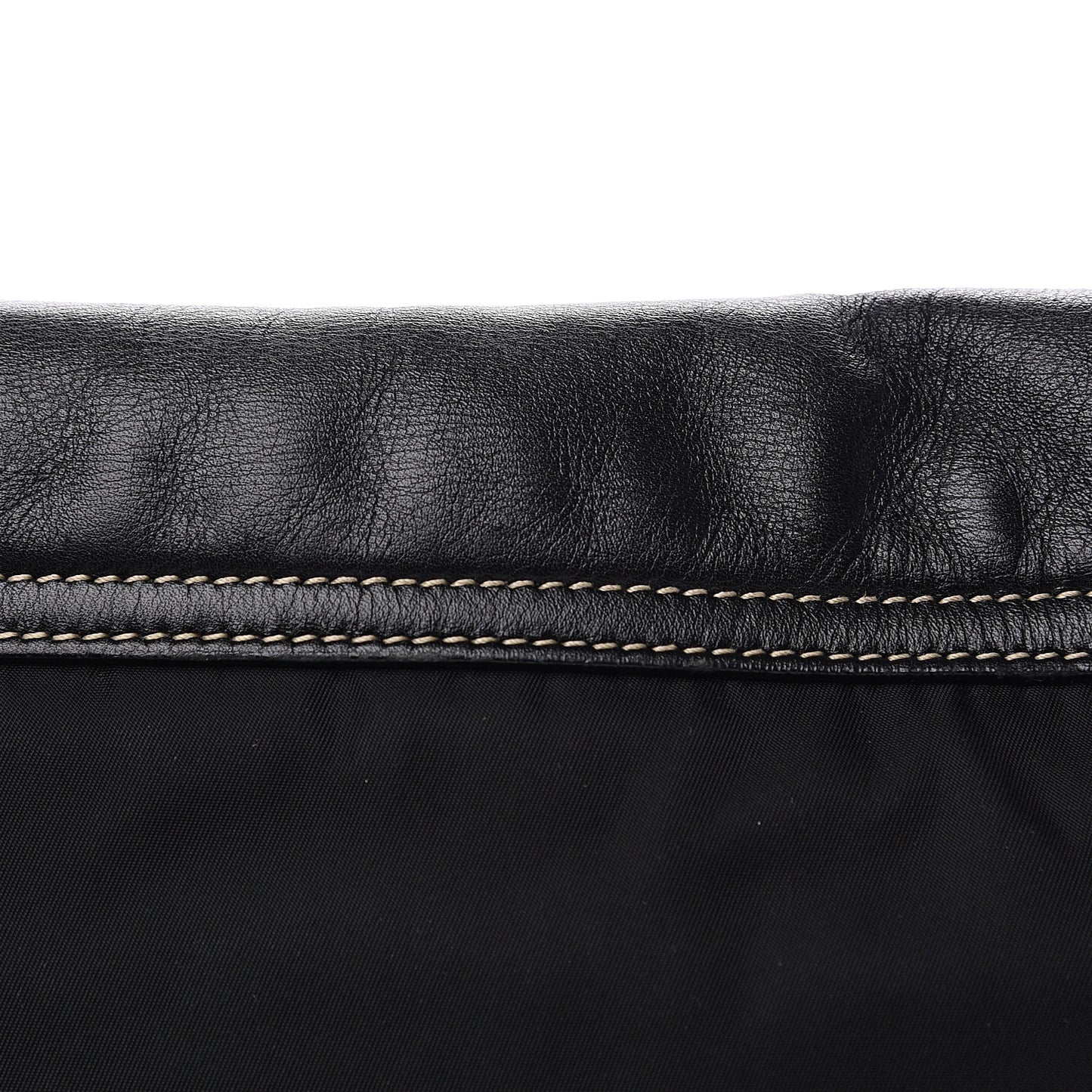 Tessuto Nylon Nappa Shoulder Bag Black