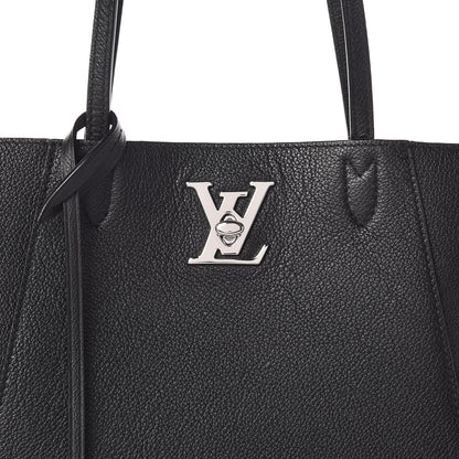 Louis Vuitton Calfskin Lockme Cabas Black 9 of 13