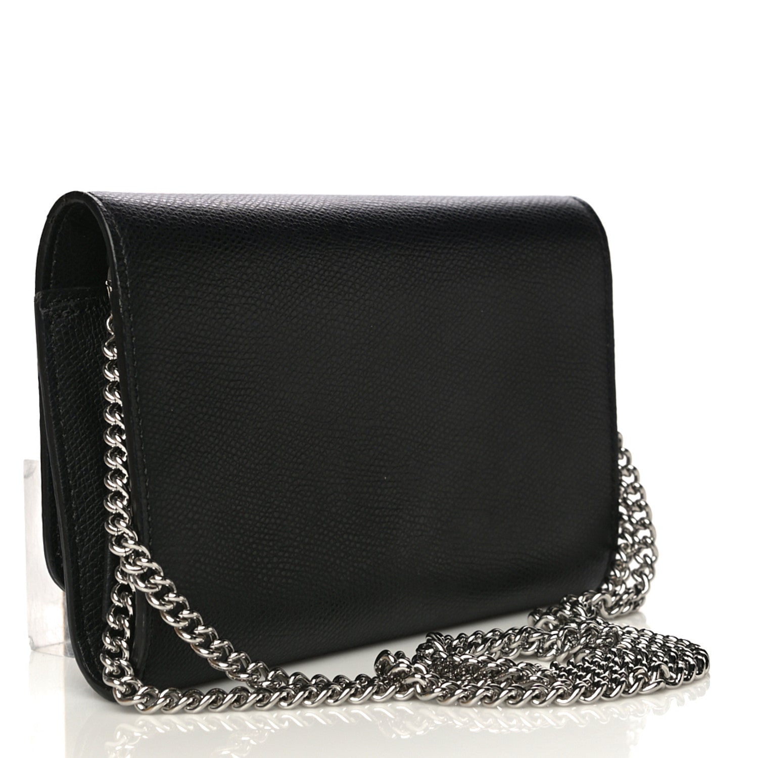 Fendi Vitello Cruise F is Fendi Wallet on Chain Black 3 of 17