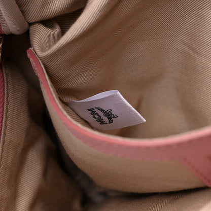MCM Visetos Medium Fursten Belt Bag Pink 7 of 9