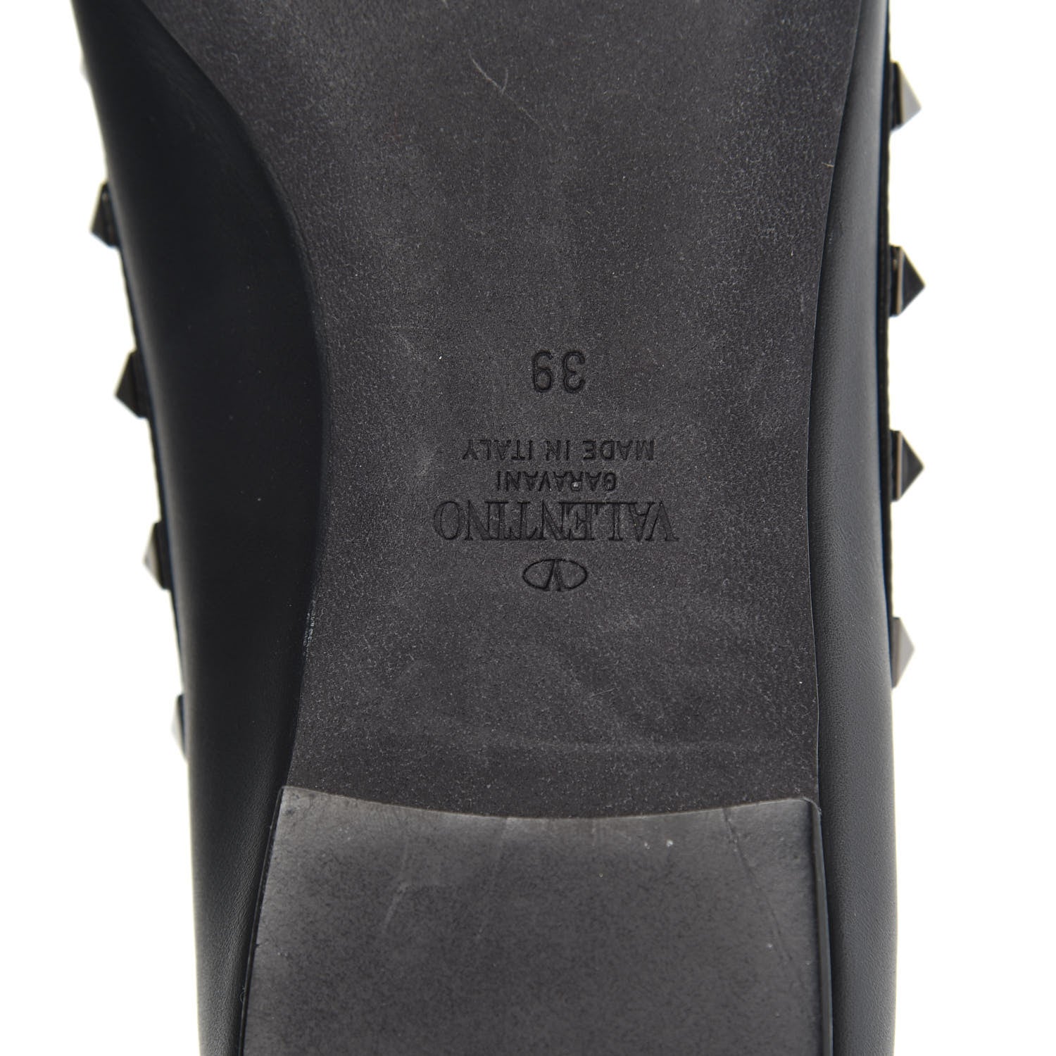 Valentino Garavani Nappa Rockstud Ballerina Flats 39 Black 7 of 9