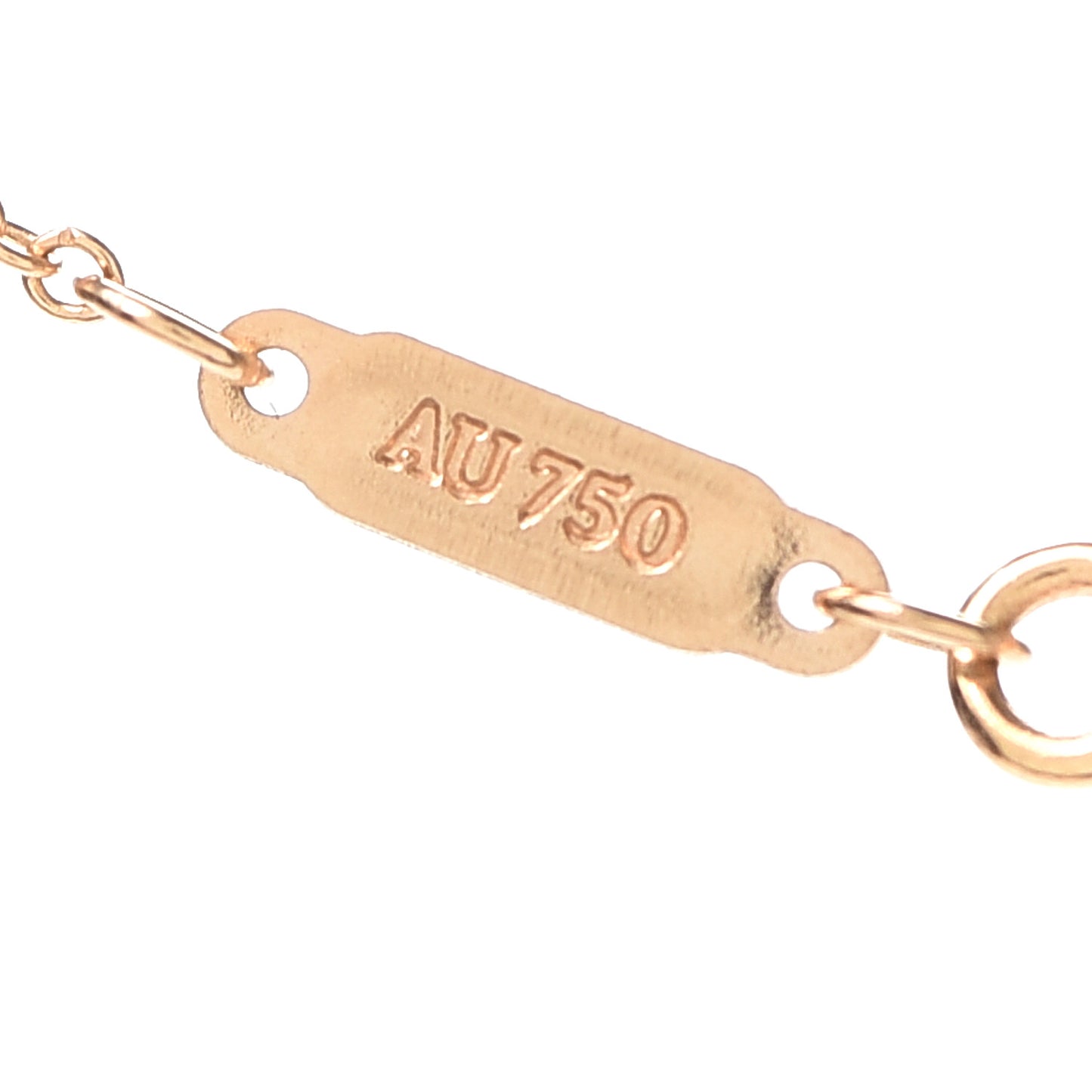 18K Rose Gold Small T Smile Pendant Necklace