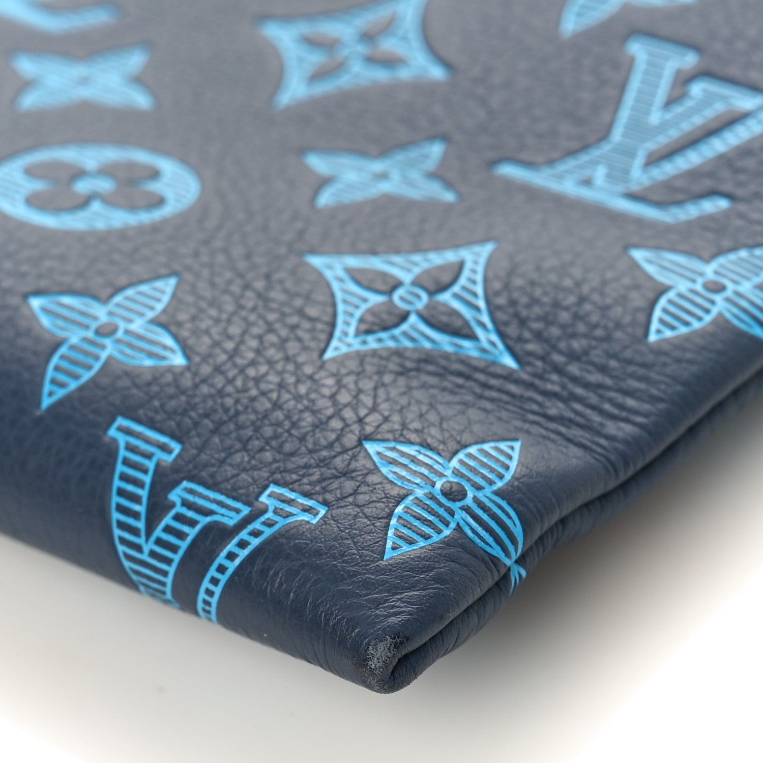 Louis Vuitton Monogram Shadow Pochette To-Go Navy River Blue 9 of 9