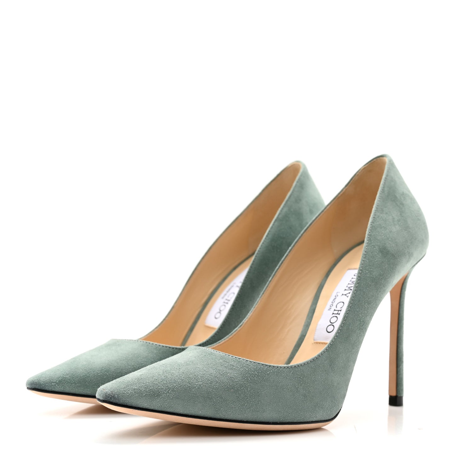 Suede Romy 100 Pumps 38 Verdi Gris