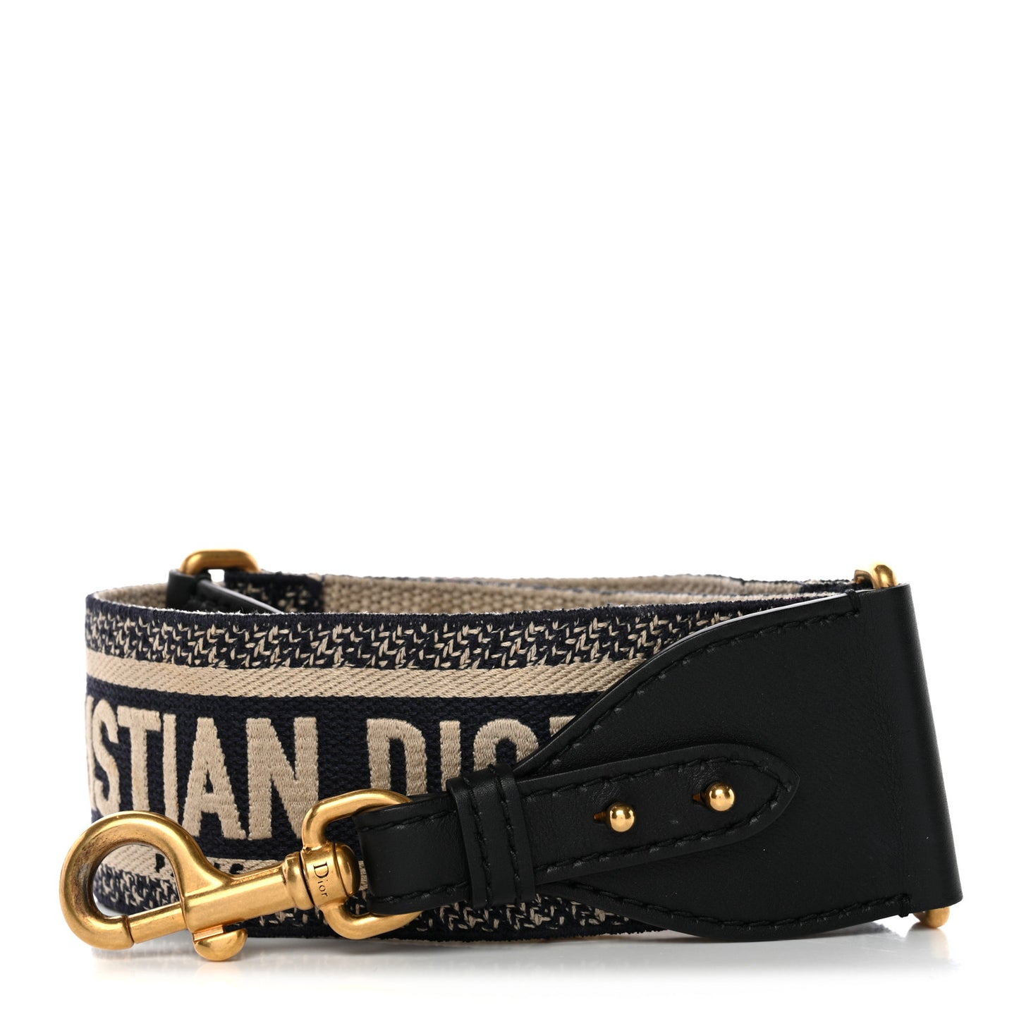 Canvas Embroidered Shoulder Strap Blue