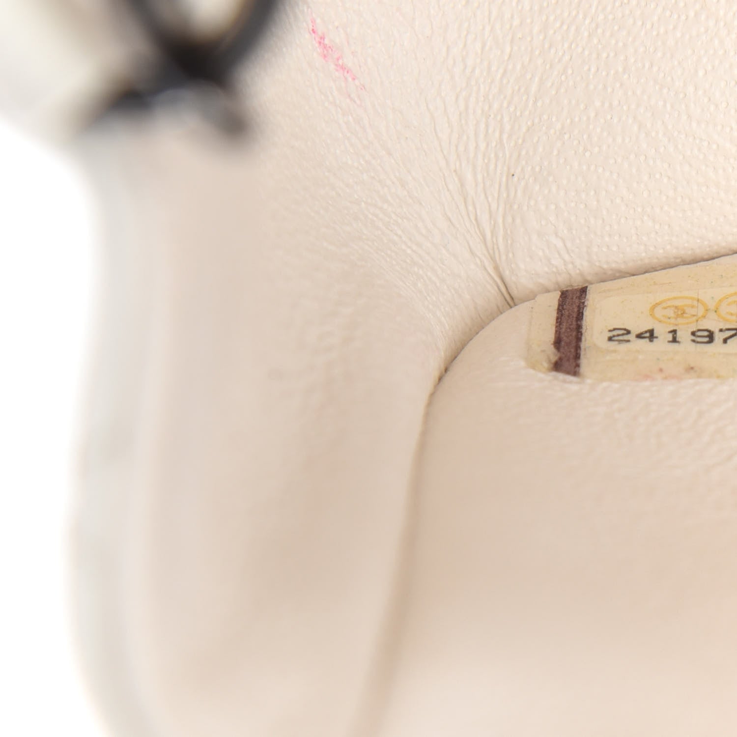 Chanel Crumpled Calfskin Quilted Mini Rectangular Flap White 9 of 11