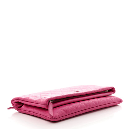 Chanel Caviar Quilted CC Beauty Clutch Pink 4 of 9